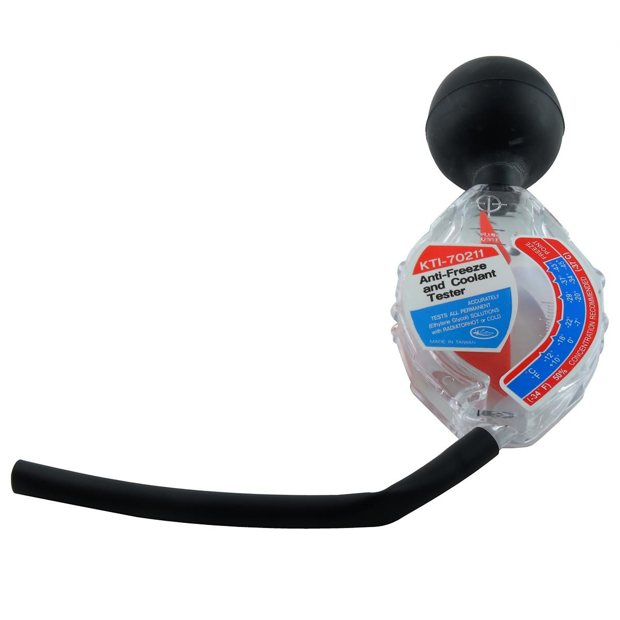 K Tool International Antifreeze Tester — Hydrometer, Accurate Temperature Scale, Model# KTI70211